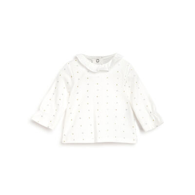 Girls Light Natural Printed Long Sleeve T-Shirt